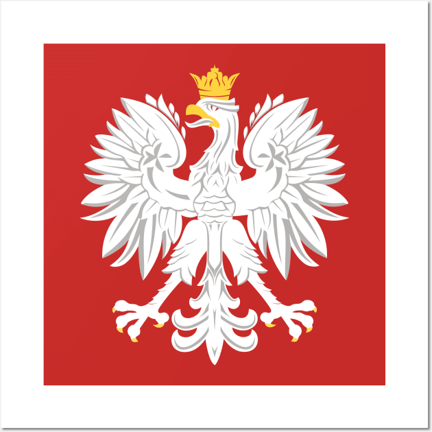 Polish Flag Eagle Wall Art by Estudio3e